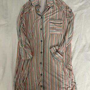 Sundays Vibrant Striped Pajama Top